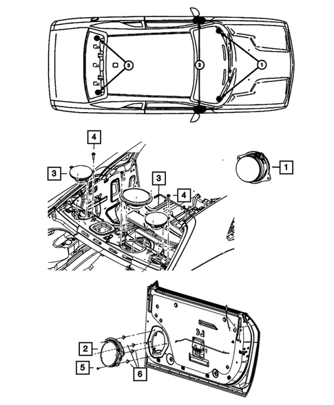 Radio, Antenna, Speakers, DVD, and Video systems for 2013 Dodge Challenger #3