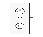 8691022000 - Body: Rear Sill Plate Grommet for Hyundai Image