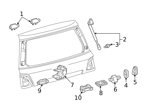 Liftgate for 2015 Toyota Land Cruiser #0