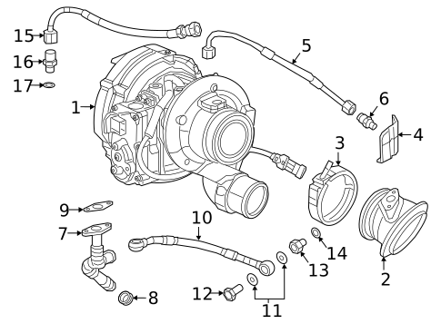 Turbocharger & Components for 2022 Ram 3500 #0