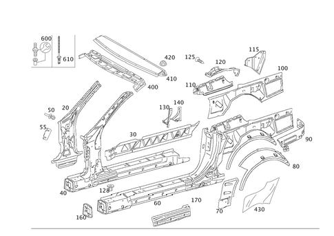 Side Panels for 2006 Mercedes-Benz SL600 #0