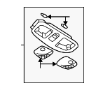 MR605941 - : Dome Lamp Assembly for Mitsubishi Image