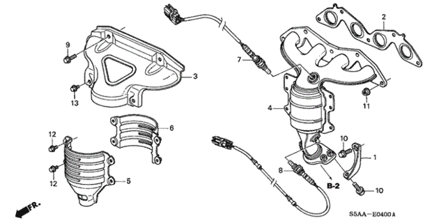 Exhaust Manifold (SOHC) for 2004 Honda Civic #0