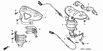 11942PLC000 - Engine: STAY, CONVERTER for Honda Image