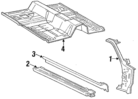 Floor for 1987 Ford Thunderbird #0