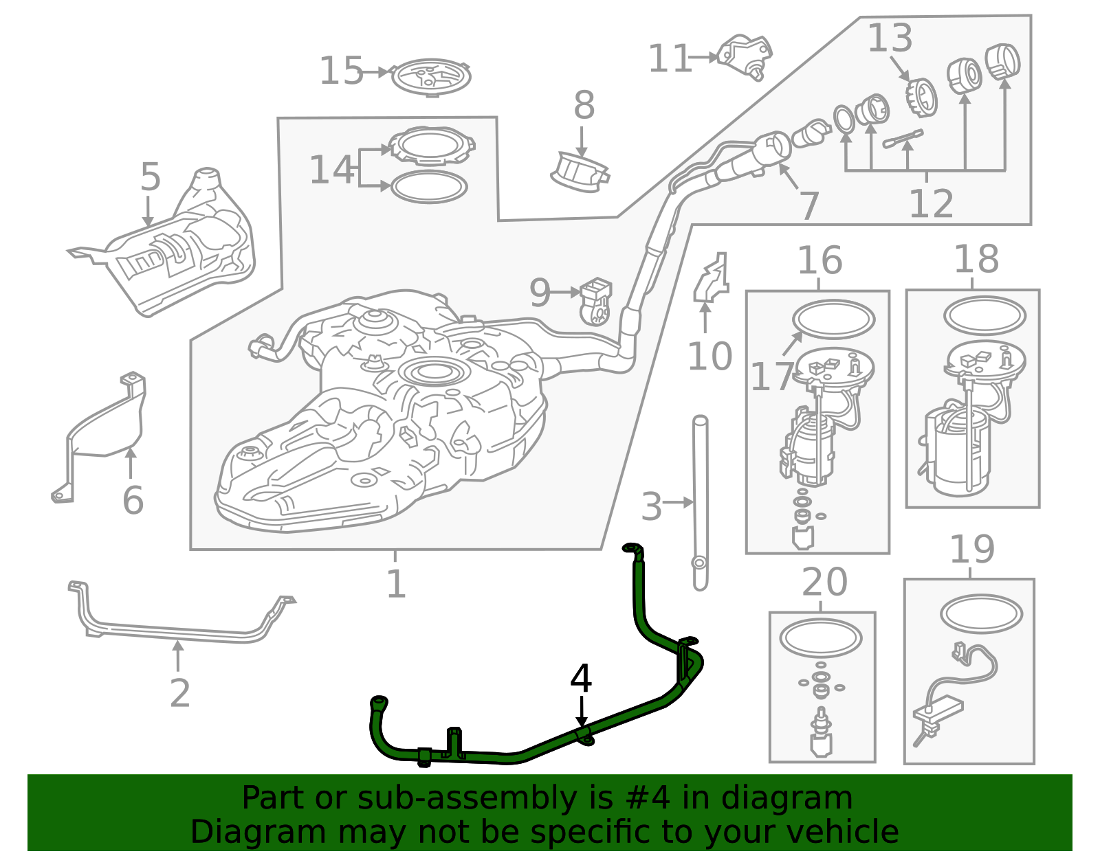 2023-2026 Honda CR-V Fuel Tank Bracket 17518-3A1-A00 | OEM Parts Online