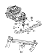 4880407AD - : Engine Mount Isolator for Mopar Image