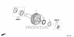 23250RT4000 - Transmission - Automatic: SHAFT, IDLE for Honda Image