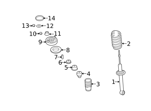 Struts & Components for 2009 Mitsubishi Eclipse #0