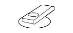 155308951 - Body: Fender Ledge Cover Retainer Clip for Nissan Image