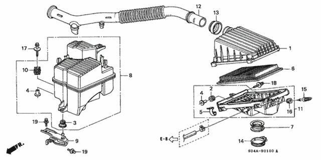 Air Cleaner (1) for 1999 Honda Civic #0