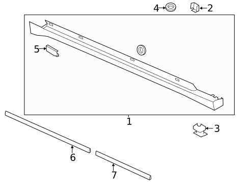 Exterior Trim - Pillars for 2014 Lincoln MKZ #0