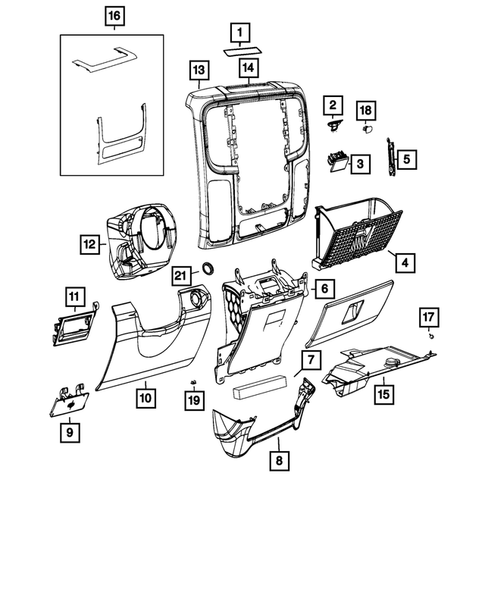 Instrument Panel for 2018 Ram 1500 #1