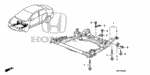 957011001808 - Body/Air Conditioning: BOLT, FLANGE (10X18) for Honda Image