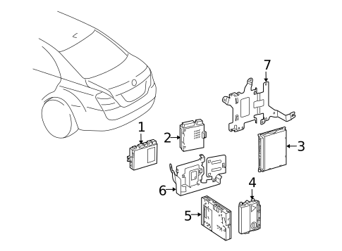 Control Components for 2013 Mercedes-Benz S350 #3