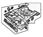 5C5813111 - Body: Rear Floor Pan for Volkswagen: Beetle Image
