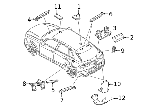 Antenna & Radio for 2023 Audi RS Q8 #1