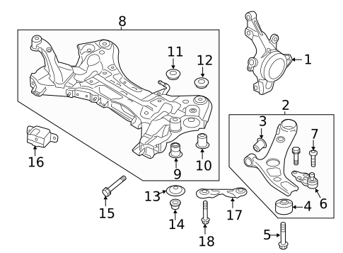 Suspension Components for 2015 Hyundai Azera #0