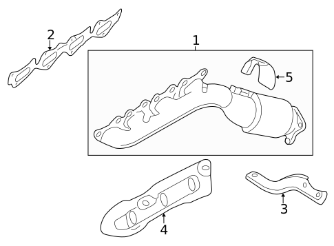 Exhaust Manifold for 2016 Kia K900 #0