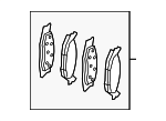 68035576AA - Brakes: Brake Pads for Chrysler: Sebring | Dodge: Avenger, Caliber | Jeep: Compass, Patriot Image