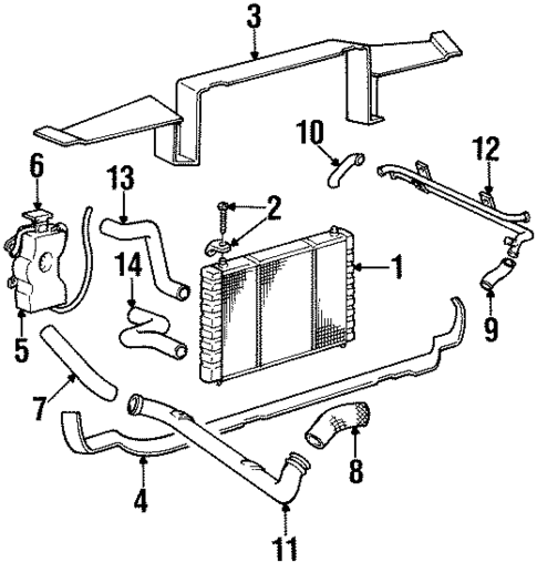 Cooling System for 1993 Dodge Viper #1