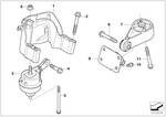 22116768204 - Engine and Transmission Suspension: Engine Supporting Bracket for Mini Image