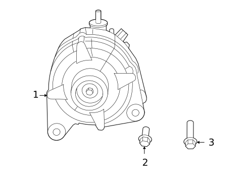 Alternator for 2010 Volkswagen Routan #0