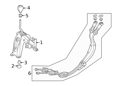 Transmission Shift Lever for 2019 Honda Civic #1