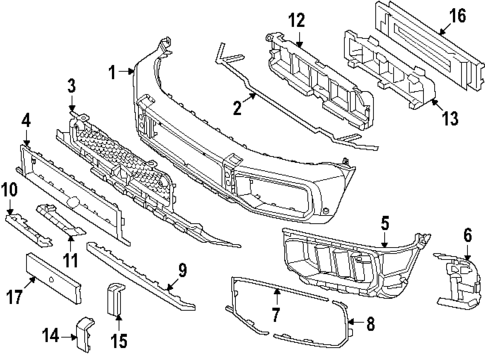 Bumper & Components - Front for 2025 Mercedes-Benz G63 AMG #0
