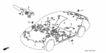 32752S04A00 - Electrical/Exhaust/Heater/Fuel: WIRE HARNESS, PASSENGER DOOR for Honda Image
