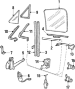 E5TZ10233V94ARM - Body: Window Motor for Ford: Bronco, Bronco II, F-150, F-250, F-350, LTD, Ranger, Tempo, Thunderbird | Mercury: Cougar, Marquis, Topaz Image