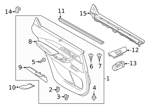 Interior Trim - Rear Door for 2019 Mazda CX-9 #0