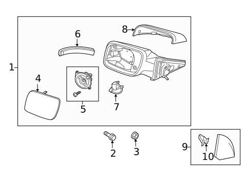 Outside Mirrors for 2012 Ford Explorer #0