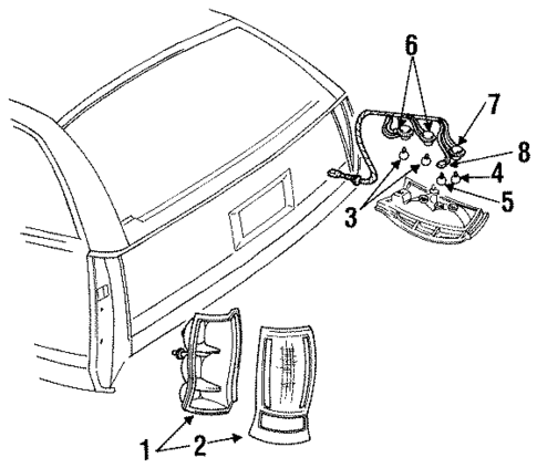 Tail Lamps for 2021 Chevrolet Malibu #8