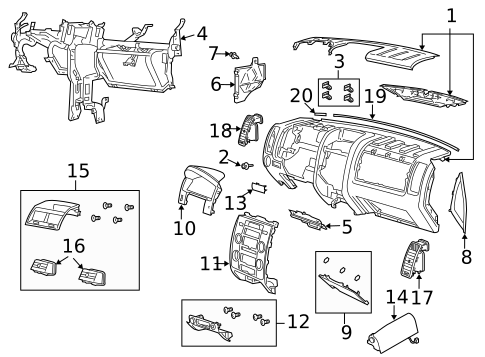 Instrument Panel for 2009 Mazda Tribute #1