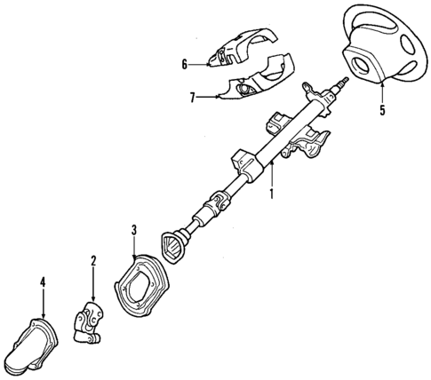 Steering Column for 2006 Mazda Tribute #0