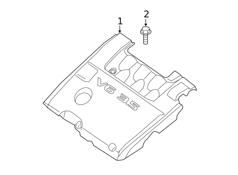 Engine Appearance Cover for 2013 INFINITI JX35 #0