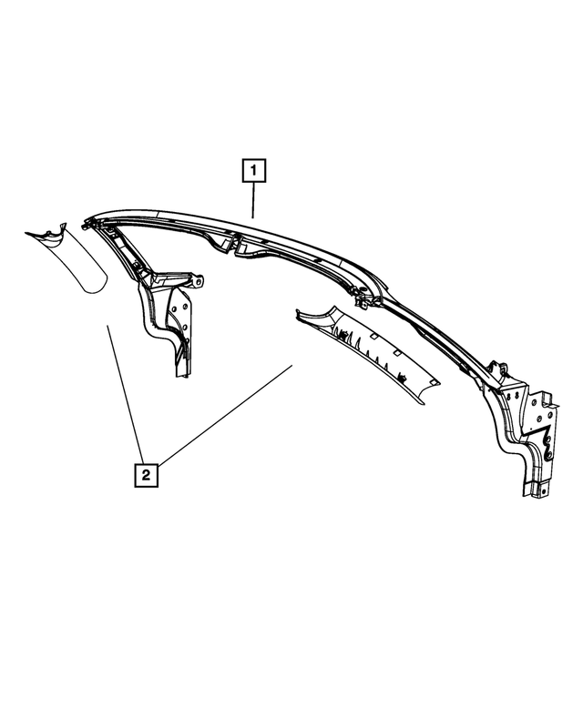 1BQ67TZZAC - : Windshield Frame for Mopar Image