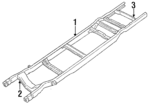 E3UZ5005G - Body: Frame Assembly for Ford: E-350 Econoline, E-350 Econoline Club Wagon Image