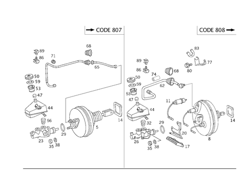 Brake Booster for 1998 Mercedes-Benz E430 #0