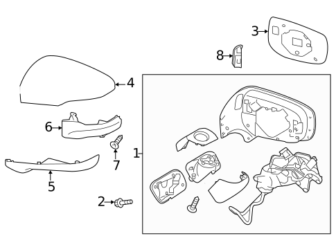 Outside Mirrors for 2023 Subaru Crosstrek #0