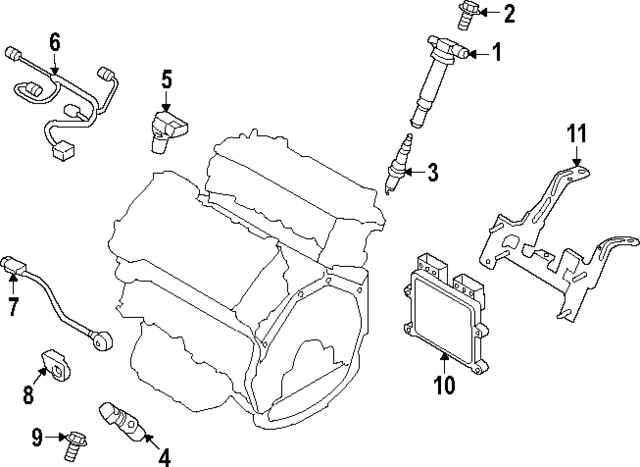 391103N709 - : ECM for Hyundai Image