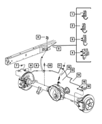 52122007AA - Brakes: Tube Clip, Chassis for Mopar Image