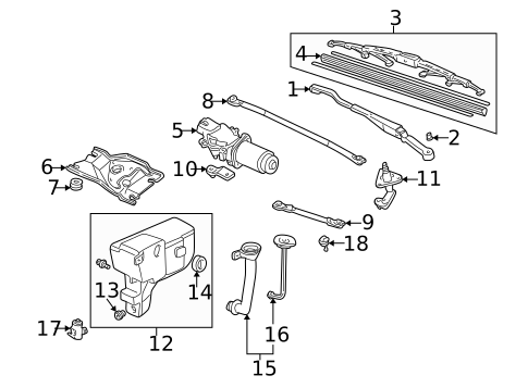 Wiper & Washer Components for 2000 Honda S2000 #0