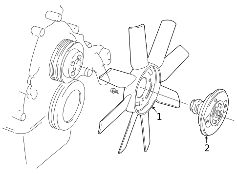 Cooling Fan for 2003 Mazda B3000 #0