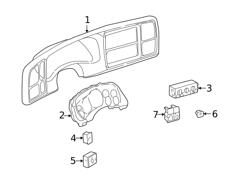Switches for 2005 Chevrolet Avalanche 2500 #1
