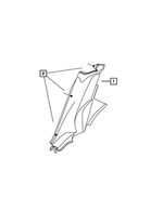 1SL51DX9AA - Interior Trim: Quarter Trim Panel, Left for Mopar Image