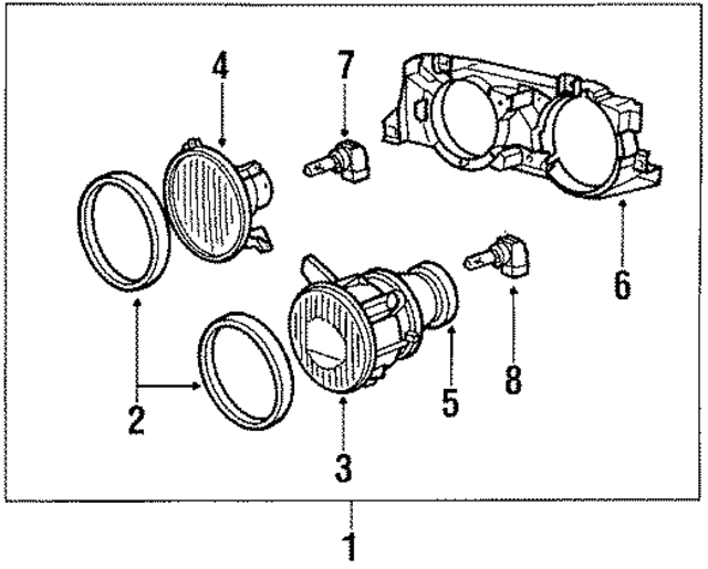 63121391258 - Electrical: Headlamp Assembly for BMW Image