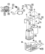 52113869AC - Emission Systems: Vapor Canister Bracket for Mopar Image