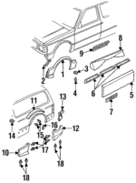 15637921 - Body: Flare for GMC: Syclone, Typhoon Image